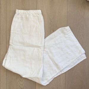 Rails white linen tie pants - medium